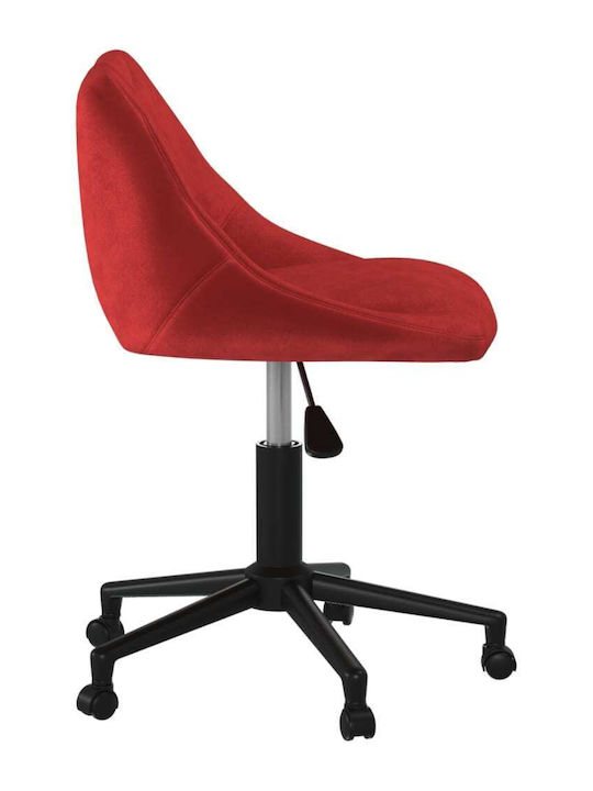 Rotating Chair Visitor in Burgundy Color 46x44x67cm 1pcs