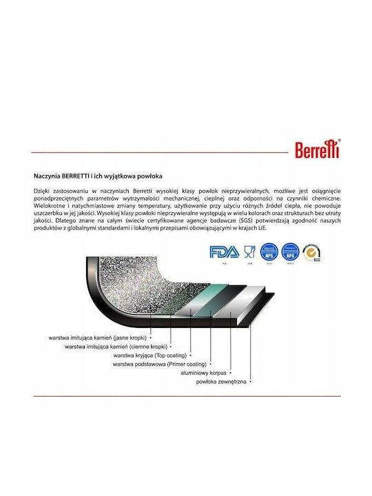 Berretti Berretti Wok Aluminum with Non-Stick Interior Coating 28cm
