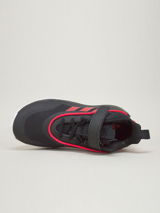 Ownthegame 3.0 Mid Kids Sports Shoes Basketball with Hoop & Loop Closure Black