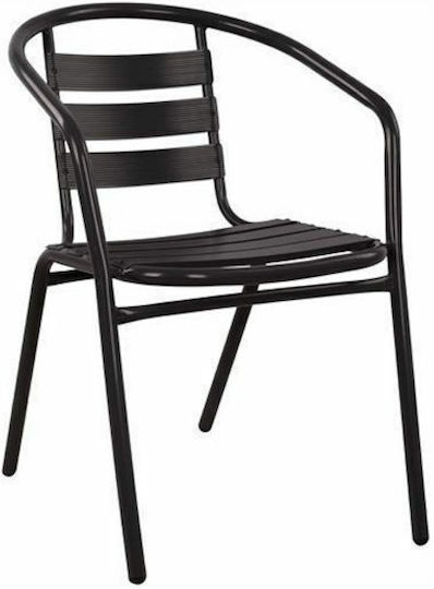 Καρέκλα Pezaro Μαύρη 62x54x74εκ.