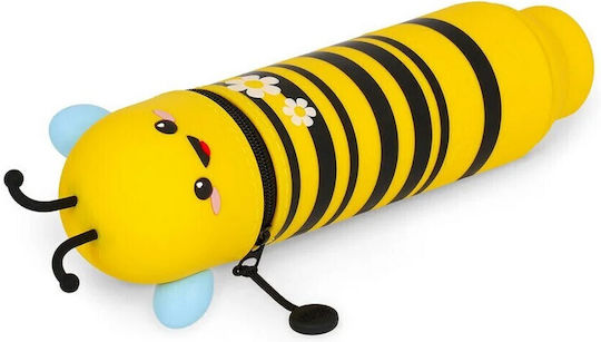 Legami Milano Soft Pencil Case Silicone Barrel Yellow