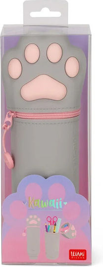 Legami Milano Pencil Case Silicone Barrel Gray