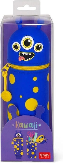 Legami Milano Pencil Case Silicone Barrel Blue