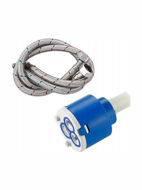 Rea My180642rc Polo Chrome Baterie Chiuvetă Bucătărie Bancă Argintie