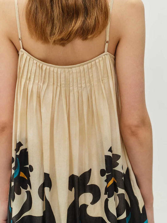 Sommer Midi Damenkleid Blau