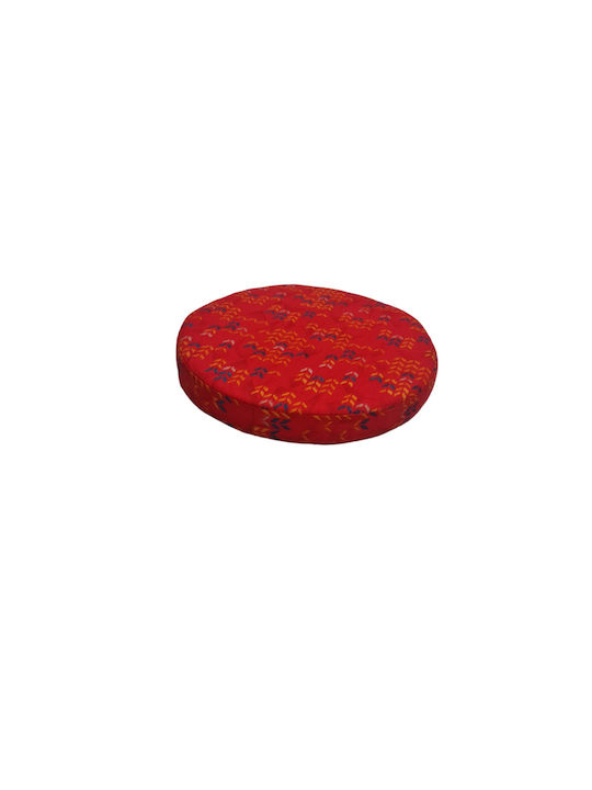 Politishome Garden Chair Cushion Round Red 42x42cm