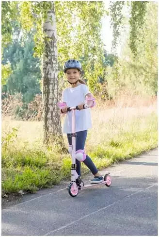 Scooter Scutere Copii Doi Roti Roz/Negru