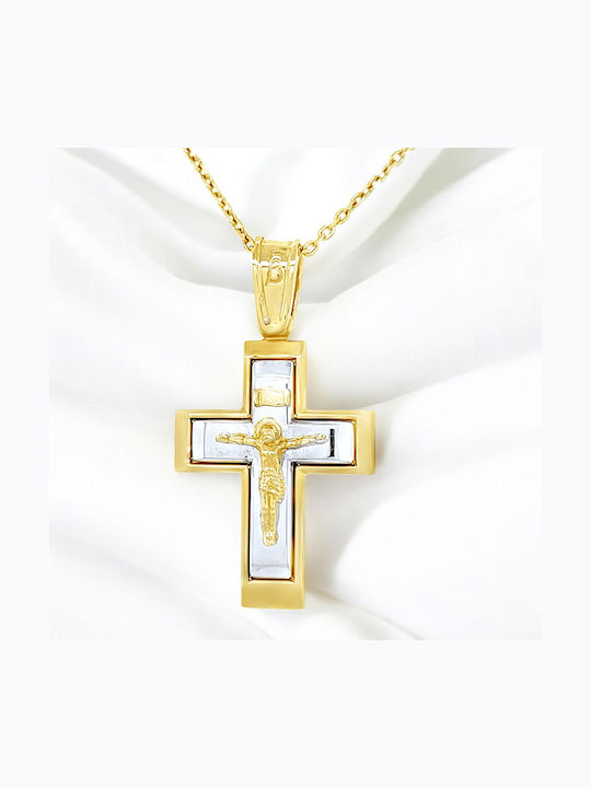 Xryseio Women's Gold Cross 14K