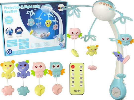 Lean Toys Κρεμαστό Παιχνίδι Κούνιας με Προτζέκτορα για Νεογέννητα