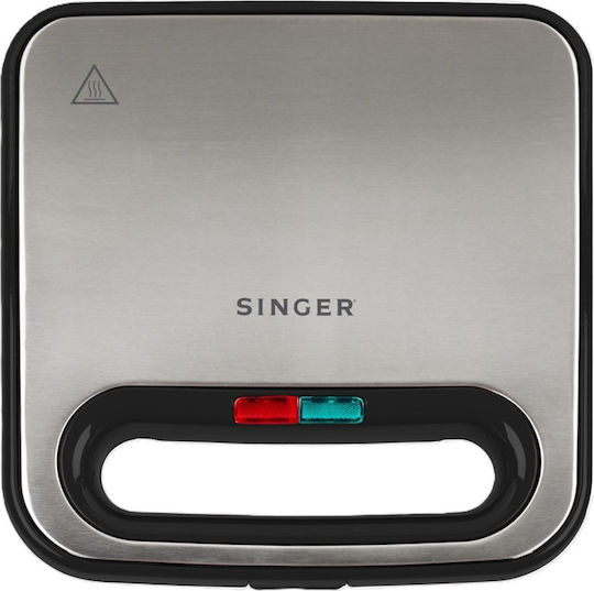 Singer Τοστιέρα για 2 Τοστ 750W Inox