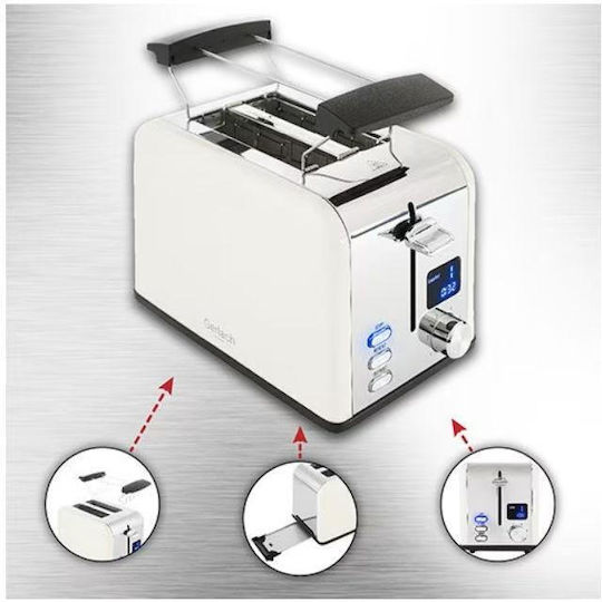 Gerlach Φρυγανιέρα 2 Θέσεων 1100W Μπεζ