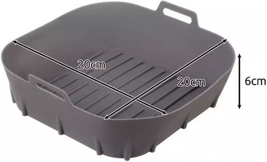 Reusable Non-Stick Silicone Air Fryer Liner 20x20 Cm Aria Trade