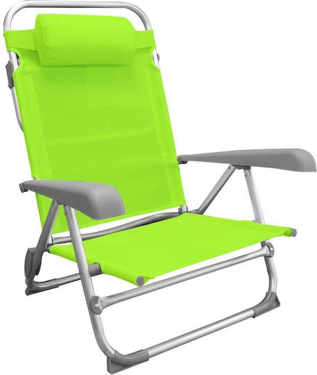 Bakaji Small Chair Beach Aluminium Green