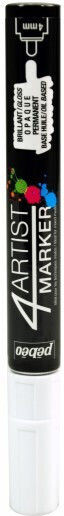 Pebeo Permanent Marker 4mm White (Μiscellaneous Colours)