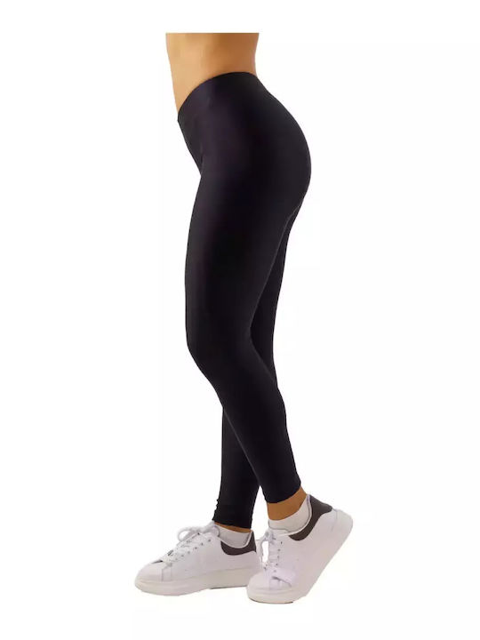 Power Shinny Damen Leggings Schwarz