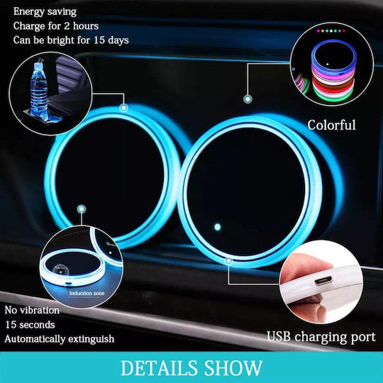 Led Cup Holder Light Suzuki 7 Colors 1pc Oem