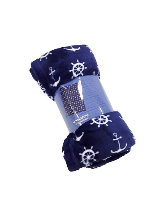 Carbotex Κουβέρτα Fleece Μπλε 200x150εκ.