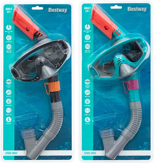 Bestway Μάσκα Θαλάσσης Τιρκουάζ (Διάφορα Σχέδια/Χρώματα)