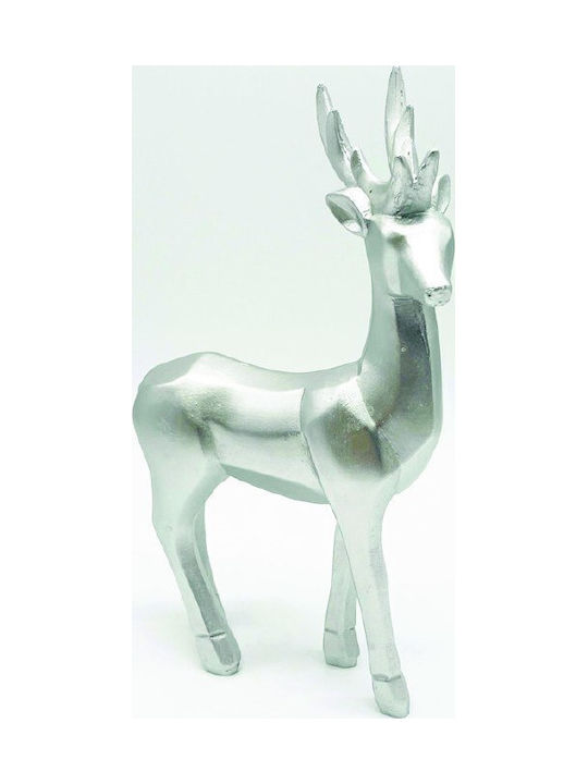 Aca Weihnachtliche Kunststoff Figur Hirsche Weiß Höhe 25cm