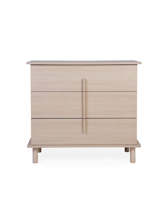 Baby Kommode mit 3 Schubladen Beige xx