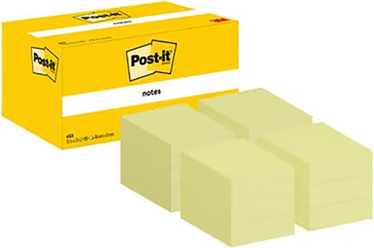 Exas Paper Notizblöcke in Würfel 100 Blätter Gelbe 3.8x5.1cm