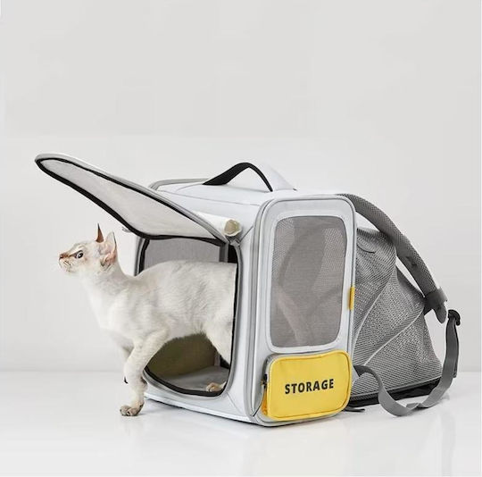 Petkit Breezy Dog/Cat Carrying Gray Backpack for 6kg Pets L35xW27xH43cm