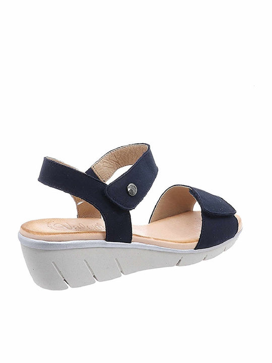 Anatomic Women's Leather Platform Shoes Blue