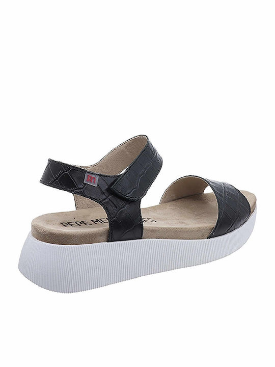 Anatomic Women's Leather Platform Shoes Black