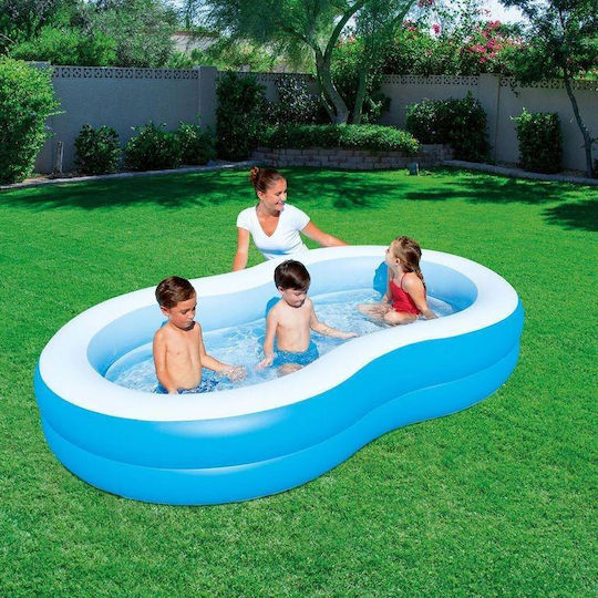 Bestway Children's Swimming Pool 544lt Inflatable 262x157x46cm Light Blue