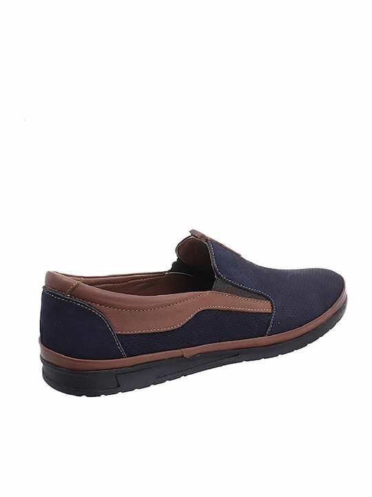 Men's Anatomic Leather Casual Shoes Blue
