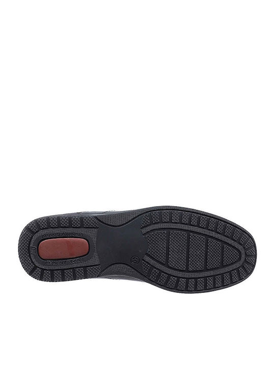Leder Herren Freizeitschuhe Schwarz