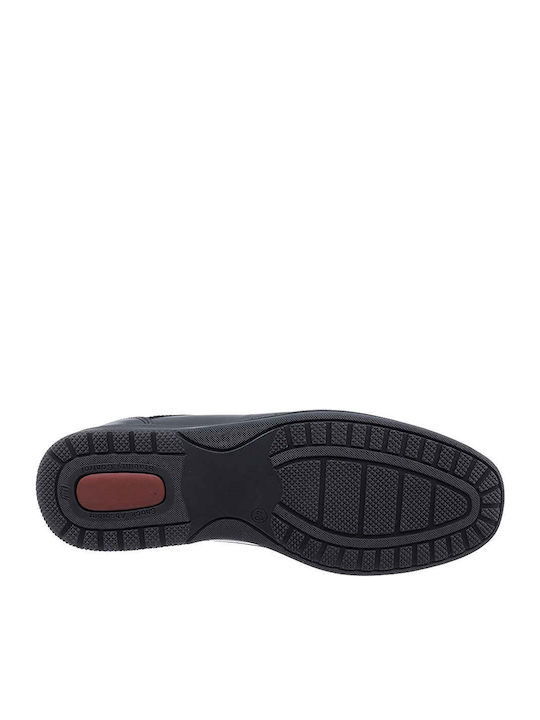 Leder Herren Freizeitschuhe Anatomisch Schwarz