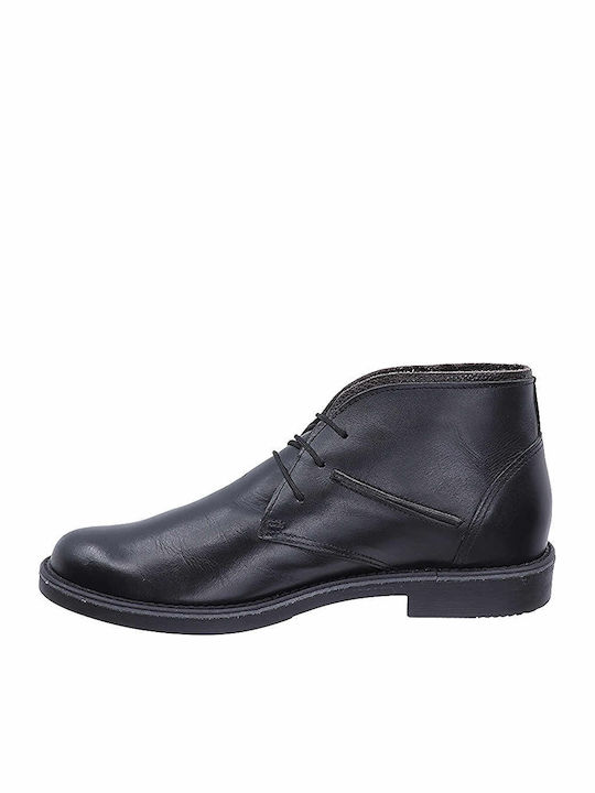 Leder Schwarz Herrenstiefel