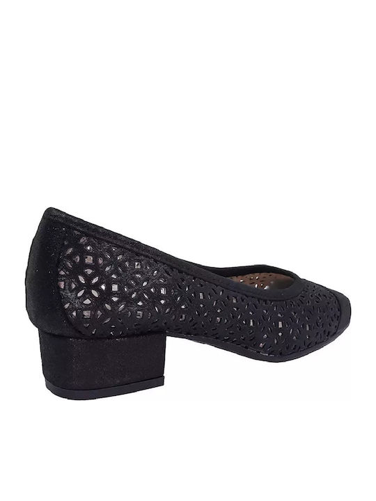 Leder Pumps Schwarz