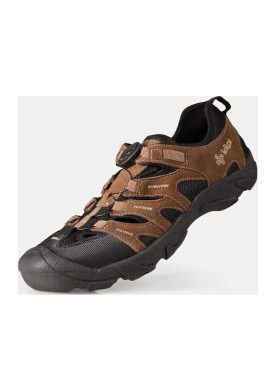 Leder Herrensandalen in Braun Farbe