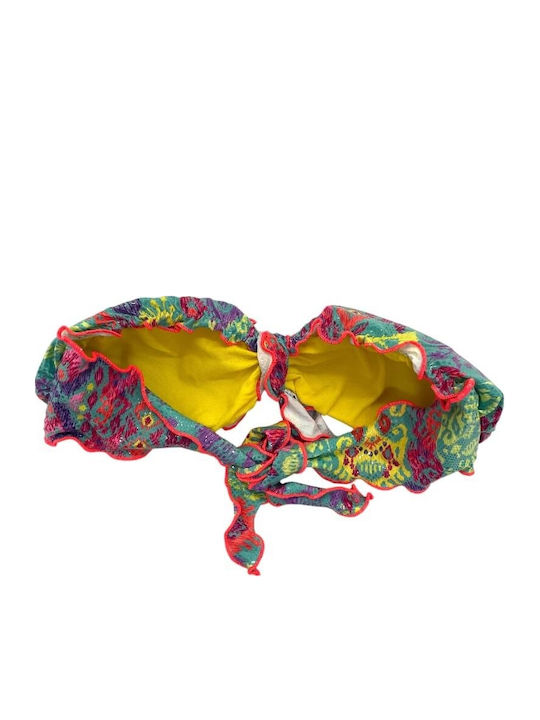 Strapless Bikini Top Aztec