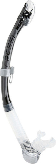 CressiSub Alpha Dry Αναπνευστήρας Black/Silver με Στόμιο Σιλικόνης