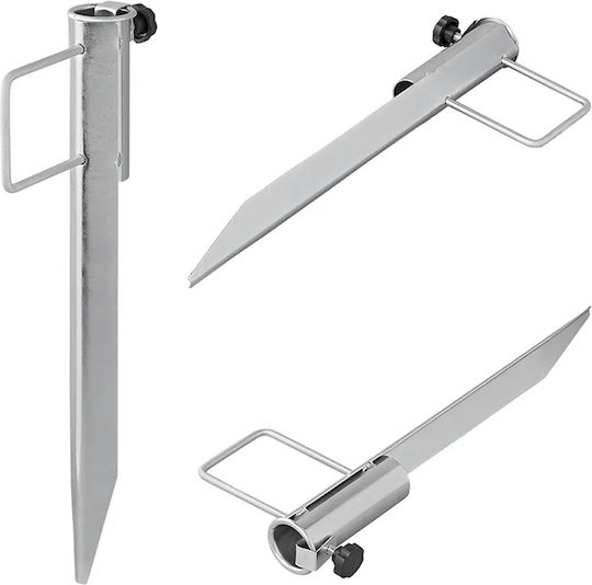 ProPlus Metallische ProPlus Sonnenschirmständer Nagler Metall Silber
