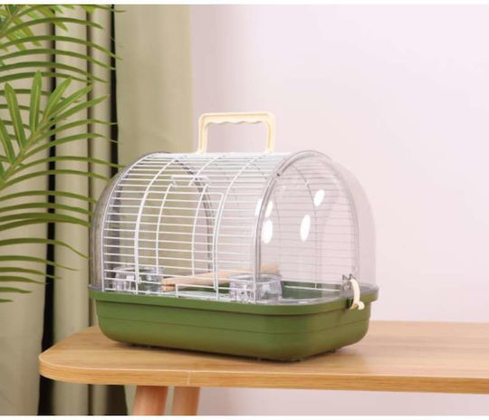 Wooden Bird Cage 32x21x23cm. Green