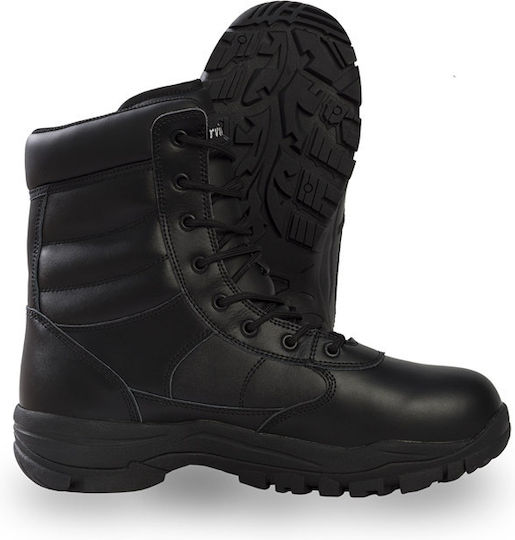 Survivors Στρατιωτικά Αρβύλα Trooper Leather WP Δερμάτινα Μαύρα 07727
