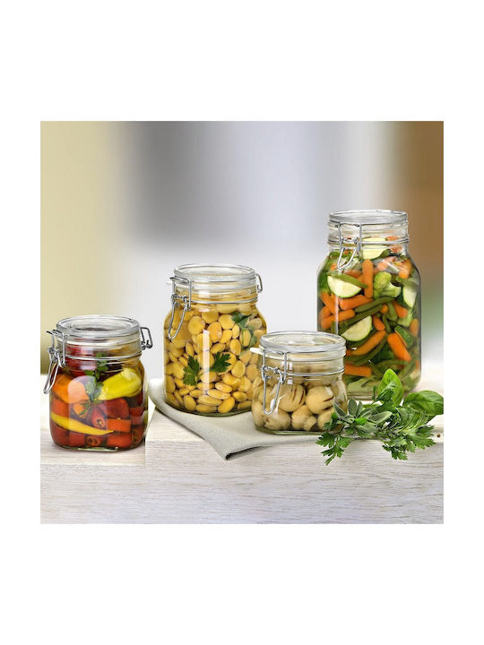 Bormioli Rocco Fido Vase General Use with Airtight Lid Glass Transparent 500ml