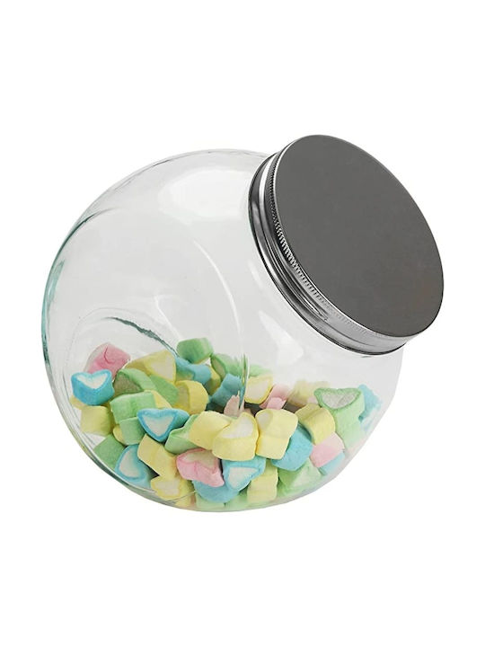 GTSA Vase Pasta with Lid Glass Transparent 1600ml