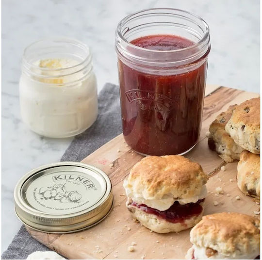 KIlner Комплект 6 Бройки Вази За Обща Употреба С Капак Стъклени Златисти 9.5x9.5x9.5см 6 Бройки