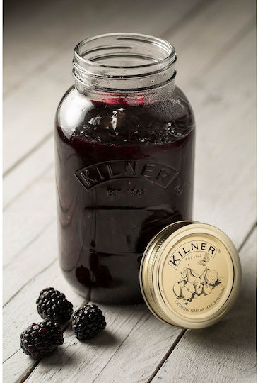 KIlner Ваза за Обща Употреба с Капак Стъклена Прозрачна 1000ml