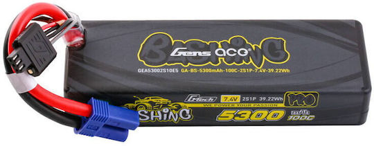 Gens Ace G-tech 5300mah 7.4v 100c 2s1p Lipo Battery Pack Ec5-bashing Series