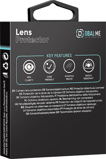 Obal:Me Προστασία Κάμερας Tempered Glass Μαύρο για το Samsung Galaxy S25 Ultra