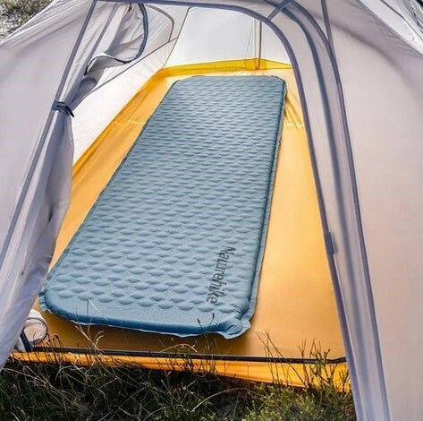 Naturehike Самонадуване Единично Подложка за къмпинг 185x55см С дебелина 7.5см в Син цвят