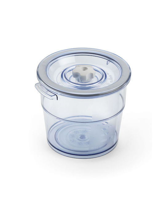 MagicVac General Use Glass Jar with Airtight Lid Transparent 2000ml 1 Piece
