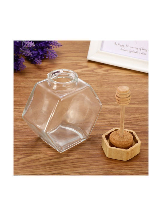 Etoile General Use Glass Brown Vase with Lid 220ml