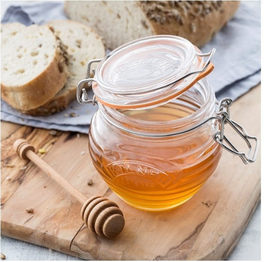 KIlner Βάζο Γενικής Χρήσης με Καπάκι Ξύλινο Γκρι 400ml